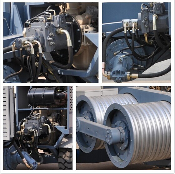 Machines hydrauliques 90kN de traction de câble du numéro 8 de cannelure avec 118kw Cummins Engine