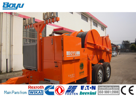 Power Line Tension Stringing Equipment Construction With Water Cooling System Engine