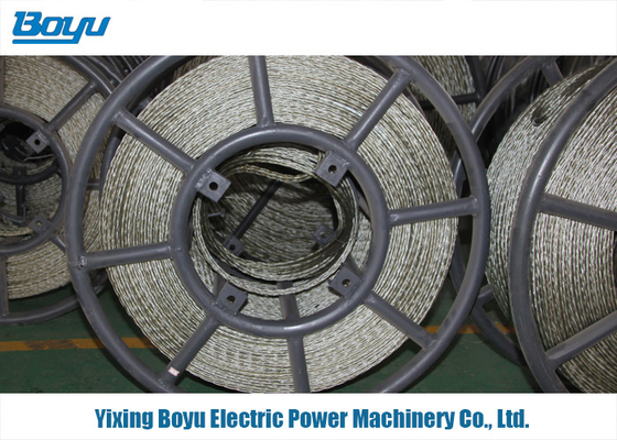 55KN Anti Twisting Steel Braided Rope Breakage Tension For Transmission Line