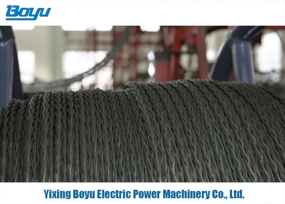 55KN Anti Twisting Steel Braided Rope Breakage Tension For Transmission Line