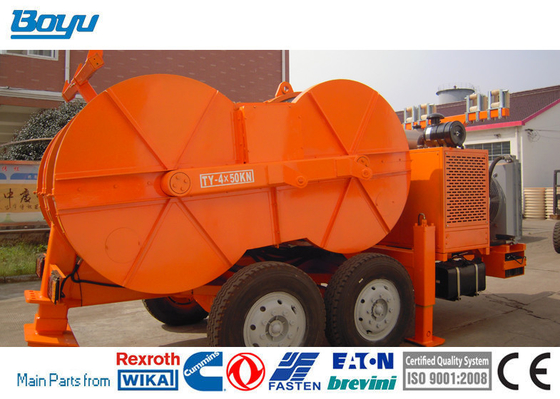 Power Line Tension Stringing Equipment Construction With Water Cooling System Engine