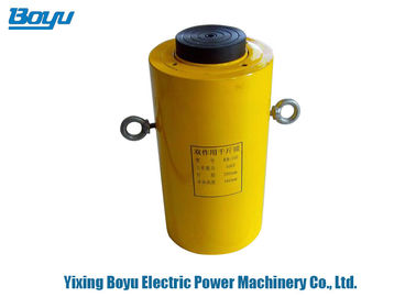 Hollow Plunger Hydraulic Cylinders Double Acting Central Solid Hydraulic Jack